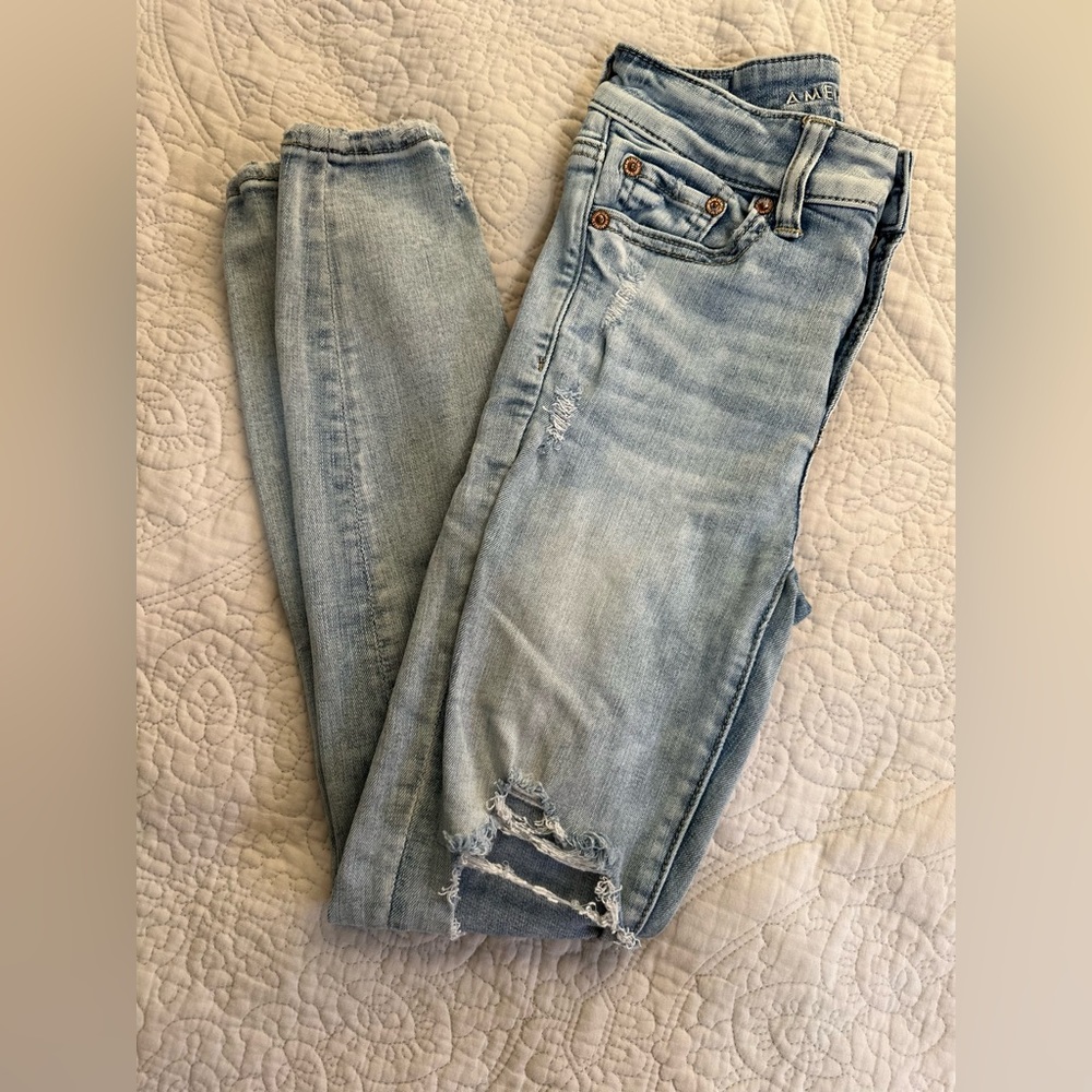 American Eagle Women’s High Rise Jean/Jegging size 0 short